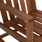 Chaises de jardin lot de 2 Bois d acacia solide