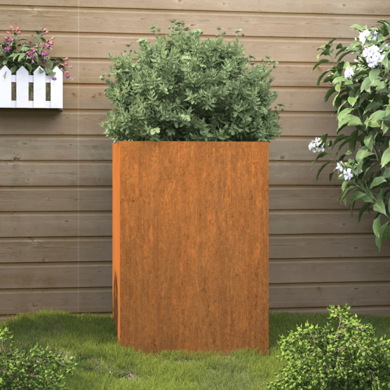 Jardinière 52x48x75 cm acier corten