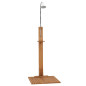 Douche de jardin 75x75x210 cm bois de teck solide