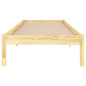 Cadre de lit sans matelas bois massif 90x200 cm