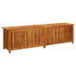 Boîte de rangement de jardin 200x50x58 cm Bois d acacia solide