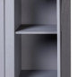 Garde robe 3 portes Gris 118x50x171,5 cm Pin Assortiment Panama