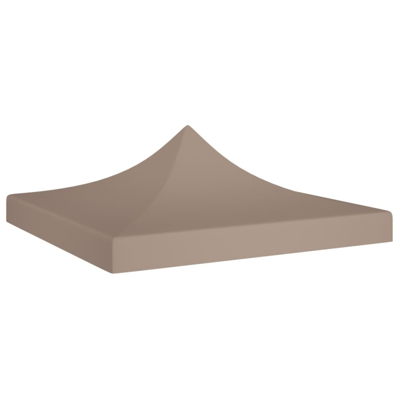 Toit de tente de réception 3x3 m Taupe 270 g m²