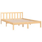 Cadre de lit sans matelas bois massif 120x200 cm