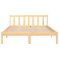 Cadre de lit sans matelas bois massif 120x200 cm