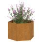 Jardinière Rouillé 60x60x45 cm Acier corten