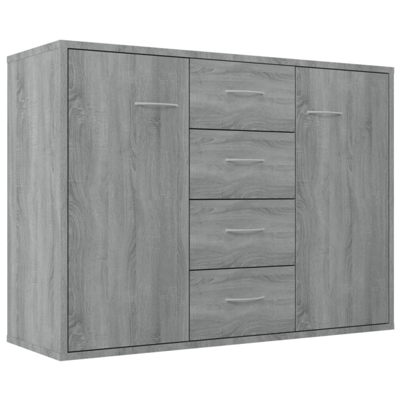 Buffet Sonoma gris 88x30x65 cm Bois d ingénierie