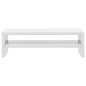 Support de moniteur Blanc brillant 42x24x13cm Bois d ingénierie