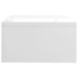 Support de moniteur Blanc brillant 42x24x13cm Bois d ingénierie