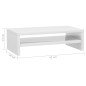 Support de moniteur Blanc brillant 42x24x13cm Bois d ingénierie