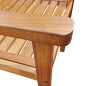 Chaises de jardin lot de 2 Bois d acacia massif Marron