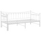 Cadre de canapé lit extensible sans matelas blanc 90x200 cm