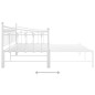 Cadre de canapé lit extensible sans matelas blanc 90x200 cm