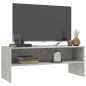 Meuble TV Gris béton 100x40x40 cm Bois d’ingénierie