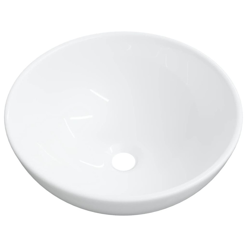  Lavabo blanc 28x28x10 cm céramique