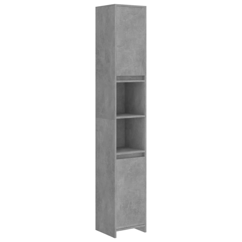 Armoire de salle de bain Gris béton Bois d ingénierie