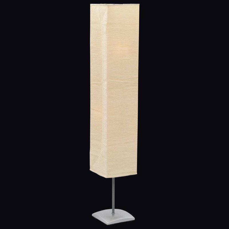 Lampadaire avec support en acier 135 cm Beige