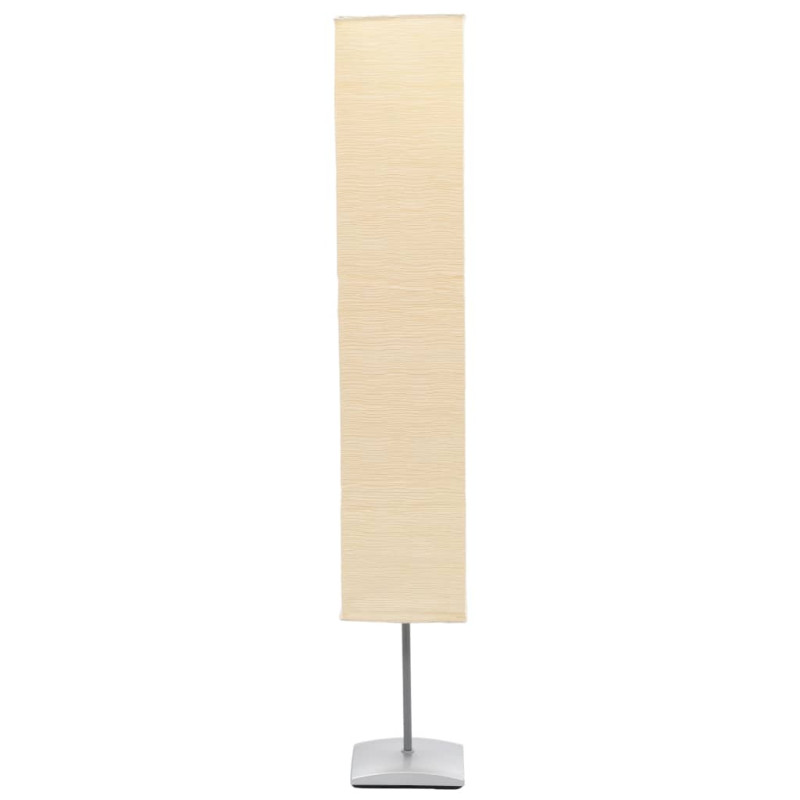 Lampadaire avec support en acier 135 cm Beige