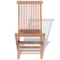 Chaises pliables de jardin lot de 4 Bois de teck solide 