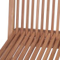 Chaises pliables de jardin lot de 4 Bois de teck solide 