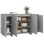 Buffet Sonoma gris 135x41x75 cm Bois d ingénierie