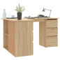 Bureau d angle Chêne sonoma 145x100x76 cm Bois d ingénierie