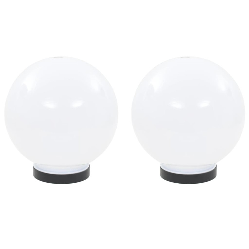 Lampe à LED sous forme de boule 2 pcs Sphérique 20 cm PMMA 