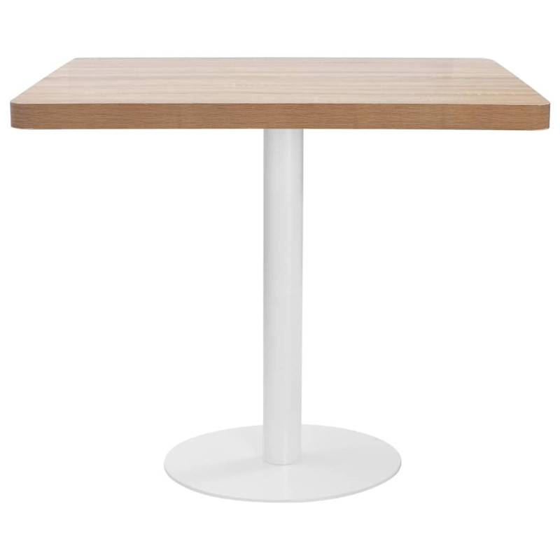 Table de bistro Marron clair 80x80 cm MDF