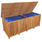 Boîte de rangement de jardin 200x80x75 cm bois massif d acacia 