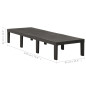 Chaise longue plastique anthracite