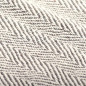 Couverture coton à chevrons 160x210 cm Gris