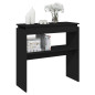 Table console Noir 80x30x80 cm Aggloméré 