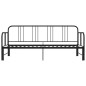 Cadre de canapé lit extensible sans matelas Noir Métal 90x200cm