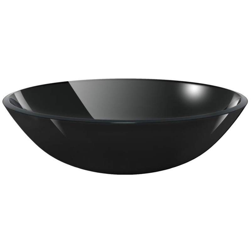 Lavabo Verre trempé 42 cm Noir