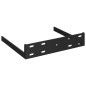 Étagères d angle flottantes 2 pcs noir 25x25x3,8 cm MDF