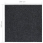 Tapis 100x100 cm Anthracite