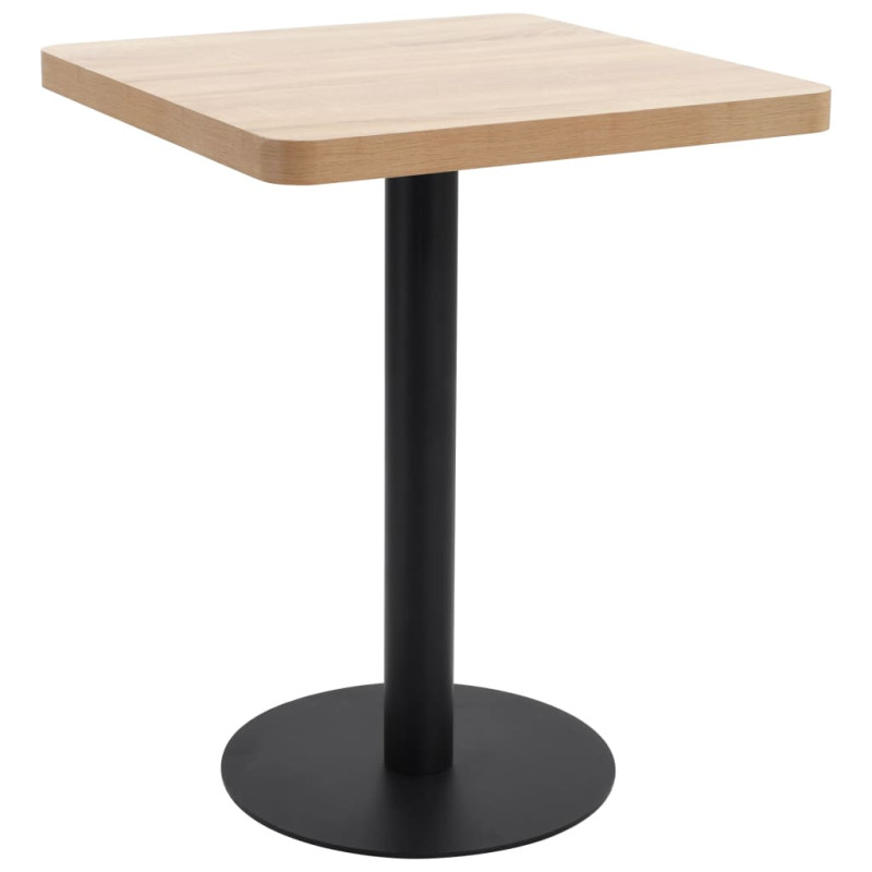 Table de bistro marron clair 60x60 cm MDF