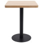 Table de bistro marron clair 60x60 cm MDF