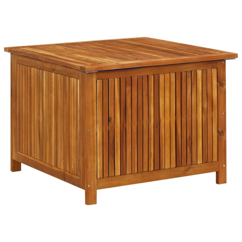 Boîte de rangement de jardin 75x75x58 cm Bois d acacia solide