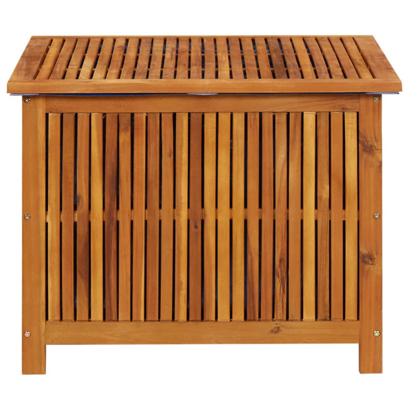 Boîte de rangement de jardin 75x75x58 cm Bois d acacia solide