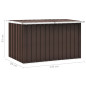 Boîte de rangement de jardin Marron 149x99x93 cm