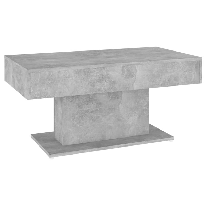 Table basse gris béton 96x50x45 cm bois d ingénierie