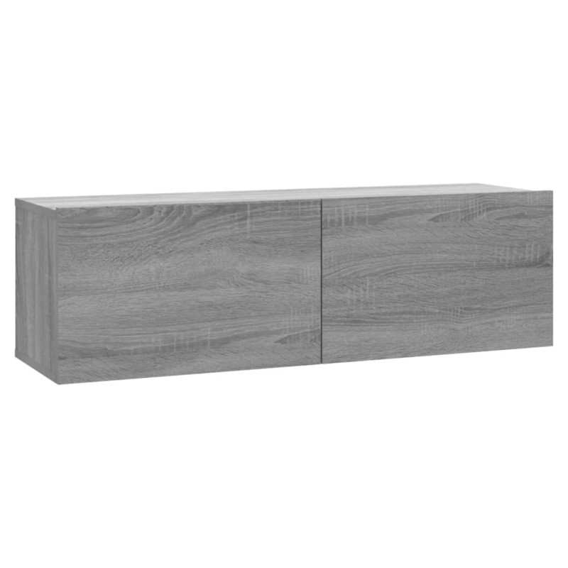 Armoire murale TV Sonoma gris 100x30x30 cm Bois d ingénierie