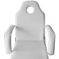 Fauteuil pour traitement facial Similicuir 185x78x76 cm Blanc