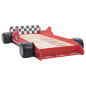 Lit voiture de course pour enfants 90 x 200 cm Rouge