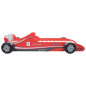 Lit voiture de course pour enfants 90 x 200 cm Rouge