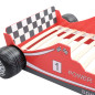 Lit voiture de course pour enfants 90 x 200 cm Rouge