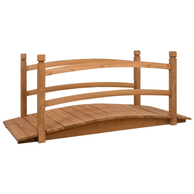 Pont de jardin 140x60x60 cm Bois de sapin massif