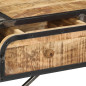 Buffet 120x30x75 cm bois de manguier massif