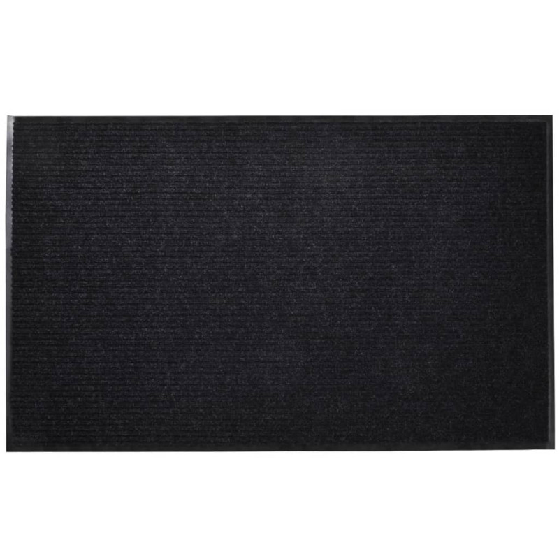 Tapis d entrée Noir PVC 90 x 120 cm